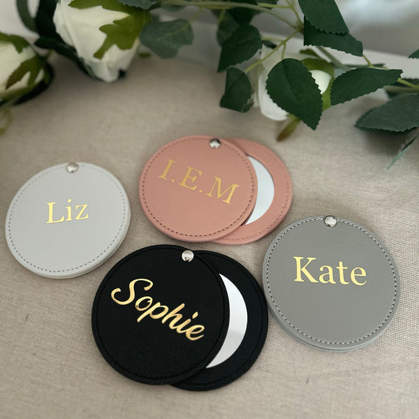 Personalised Compact Mirrror Bridesmaids Gift
