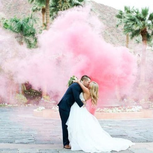 pink wedding smoke bombs for sale
