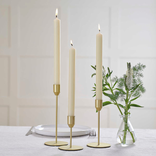 Gold Candle Sticks – Set Of 3