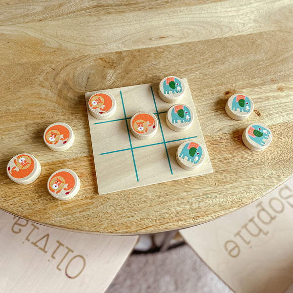 Tic Tac Toe Noughts and Crosses Animals Game - Stocking Filler