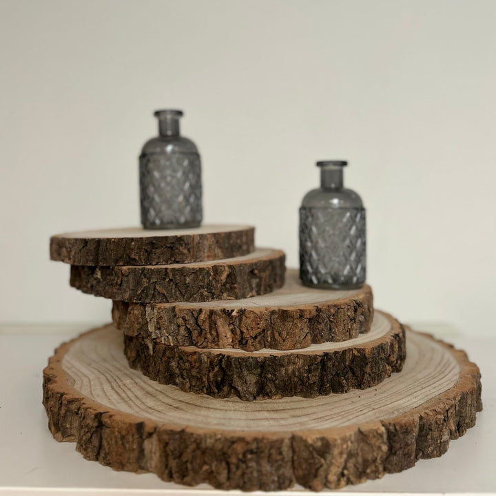 Wood Log Tree Slices - Rustic Wedding Centrepieces. (Varying Sizes 20cm - 47cm) - The Wedding of My Dreams