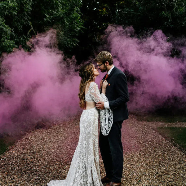 wedding smoke bombs pink for sale