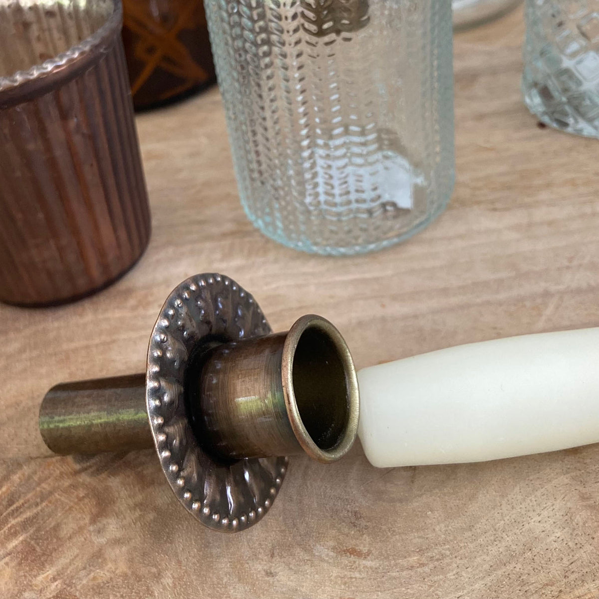 Brass Candle Holder for Bottles Turn Any Bottle Into A Candle Holder