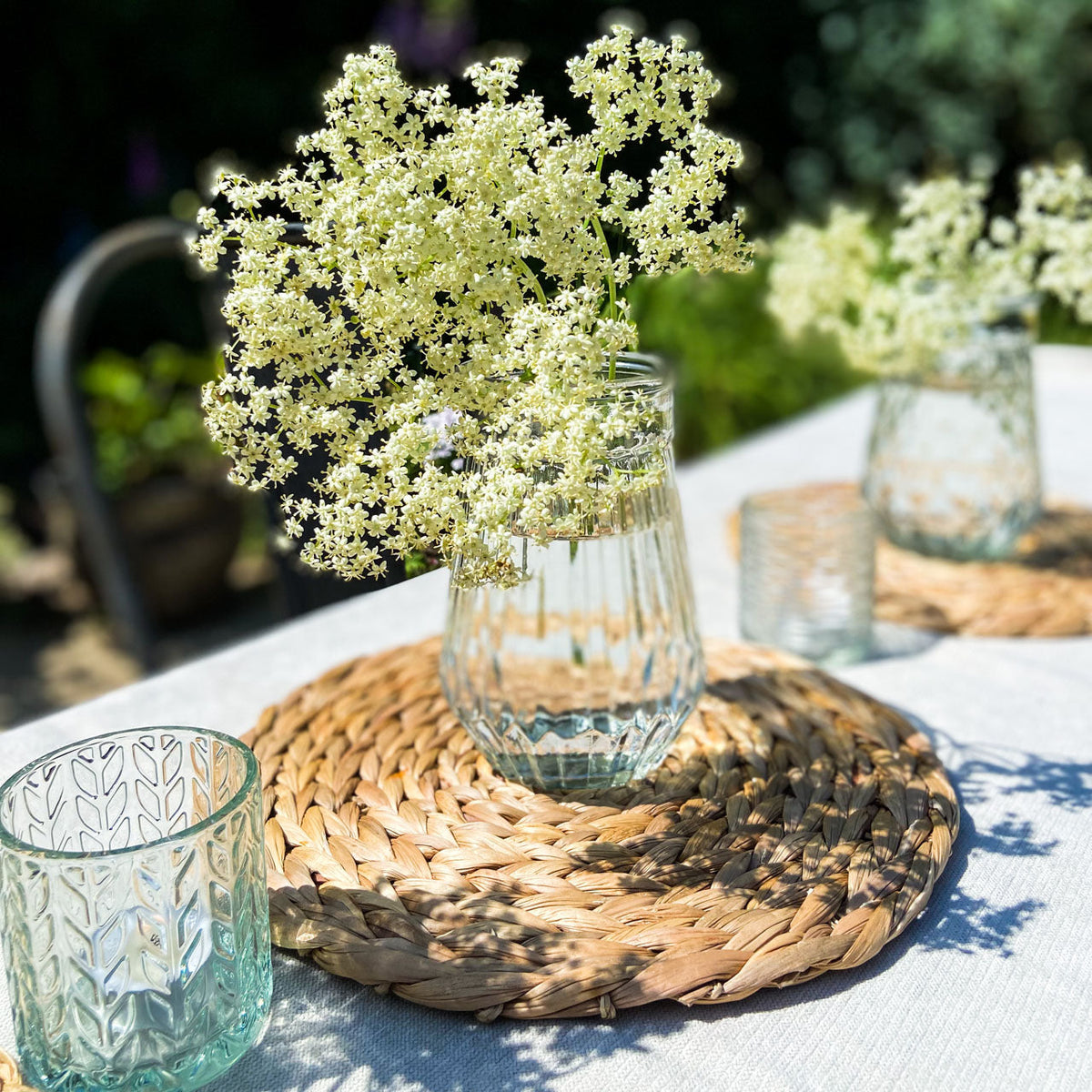 Clear Glass Textured Vases 17cm Set of 3 Assorted The Wedding of My