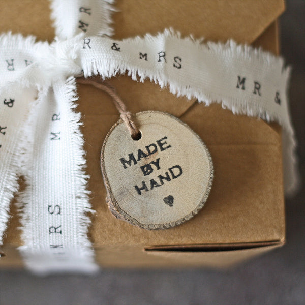 Tree Slice Gift Tag – Made By Hand - The Wedding of My Dreams