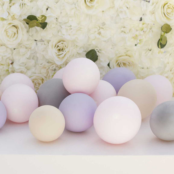 Nude, Pink, Lilac & Grey Balloon Pack  of 40 (5" Balloons ) - Wedding & Party Balloons