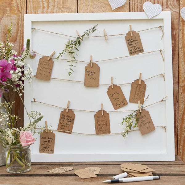 White Wooden Table Plan / Peg Display Board - The Wedding of My Dreams