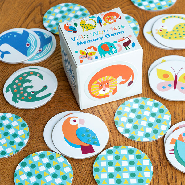 Animal Matching Memory Snap Game (Round Cards) -  Children's Stocking Filler Gift