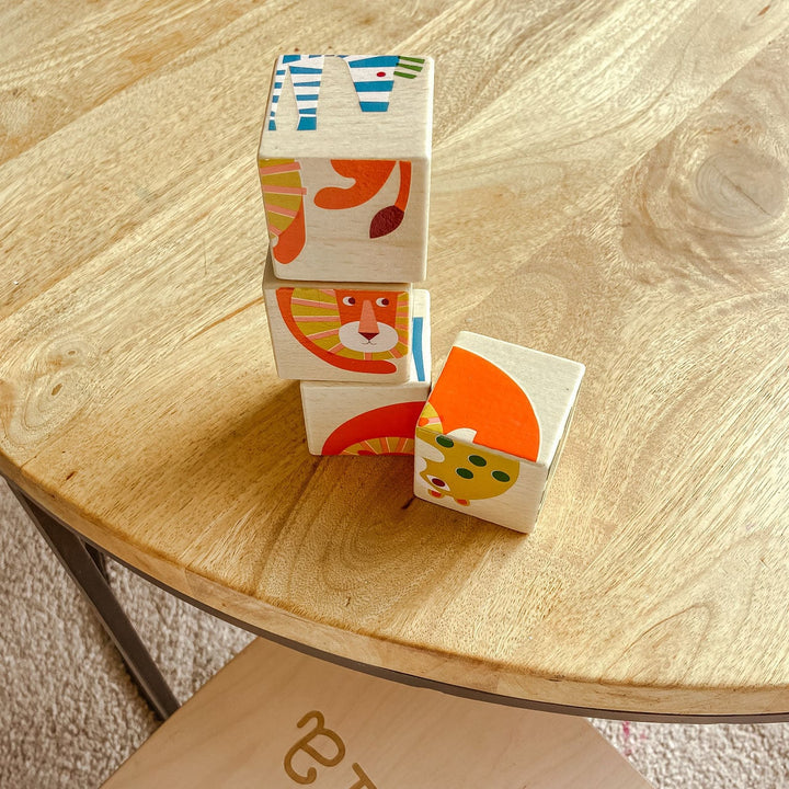 Wooden Cube Puzzle Animals - Children's Stocking Filler Jigsaw Puzzles - The Wedding of My Dreams
