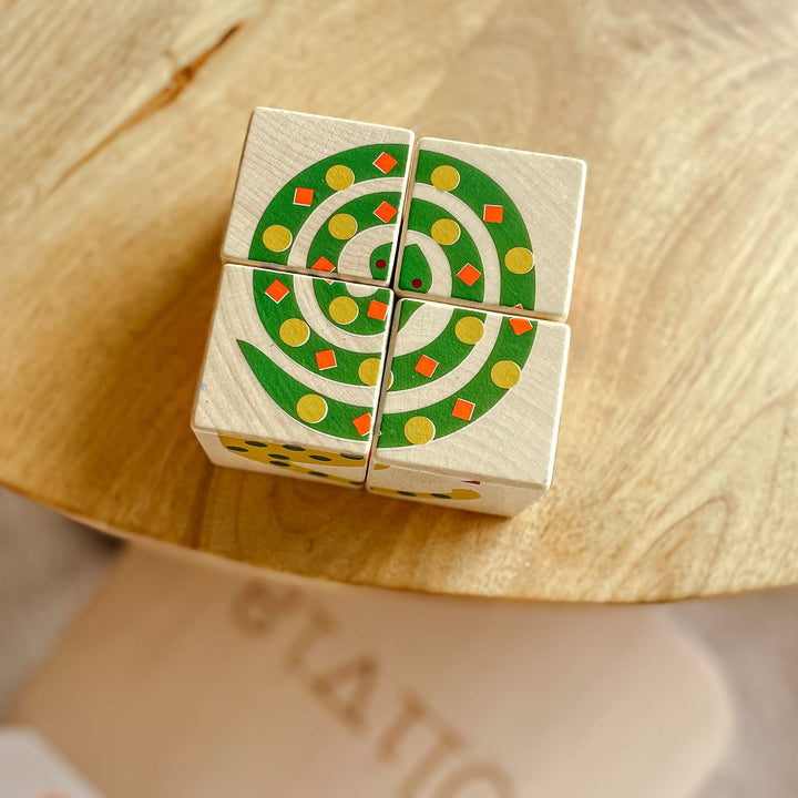 Wooden Cube Puzzle Animals - Children's Stocking Filler Jigsaw Puzzles - The Wedding of My Dreams