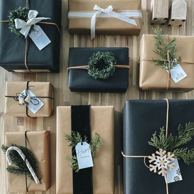 Plain Brown Wrapping Paper Roll - 8m Roll - BurrowandNest