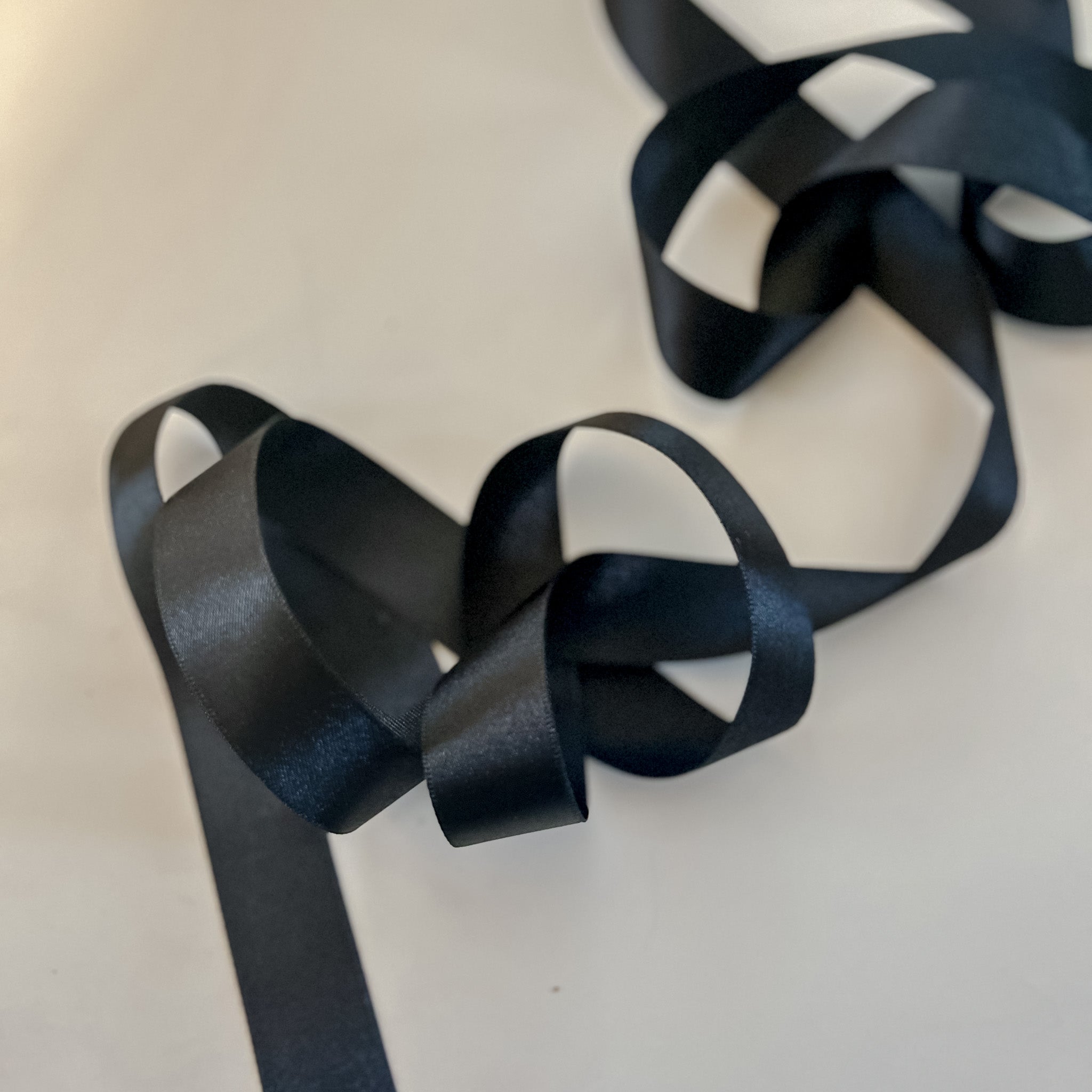 Black Satin Ribbon for Weddings 2.5cm width - 20m Roll – The Wedding of ...