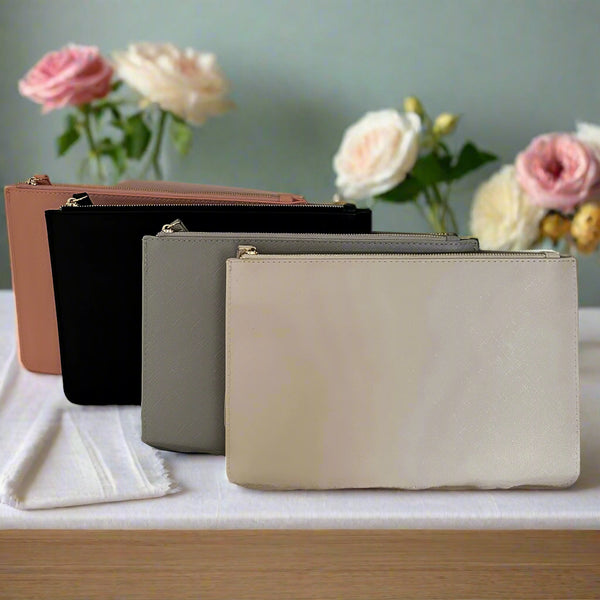 Bridesmaids Clutch Bag (Black, Grey, Oyster, Pink) - Bridesmaids Gift