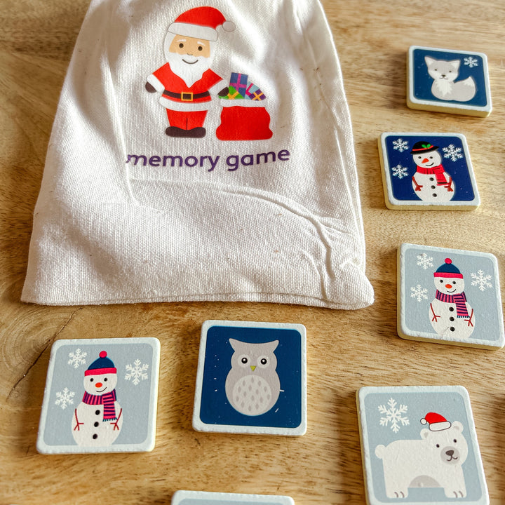Santa Themed Memory Game - Toddler Christmas Gift Toy Craft Kits - The Wedding of My Dreams