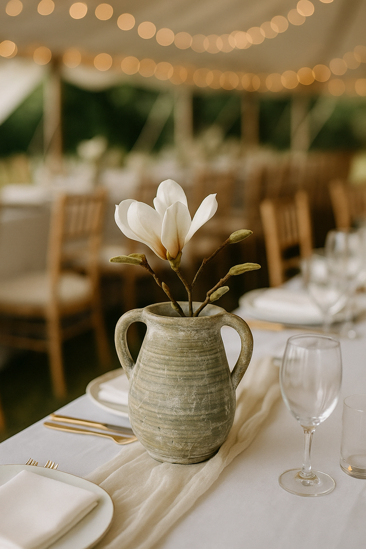 Stone Urn Jar - Wedding Centrepiece
