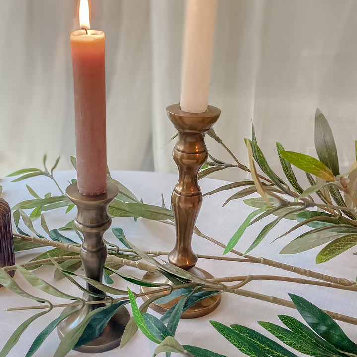 Bronze Candle Sticks – Set Of 2 - The Wedding of My Dreams