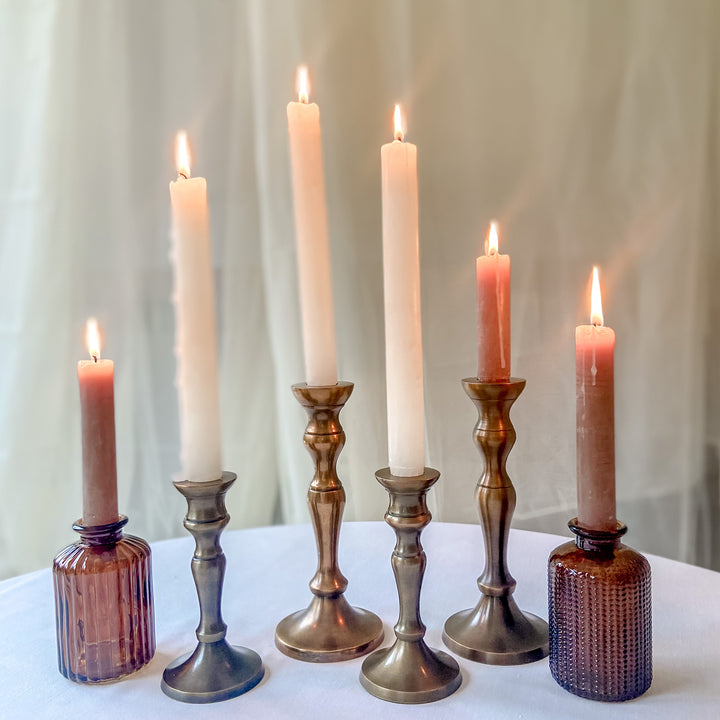 Bronze Candle Sticks – Set Of 2 - The Wedding of My Dreams