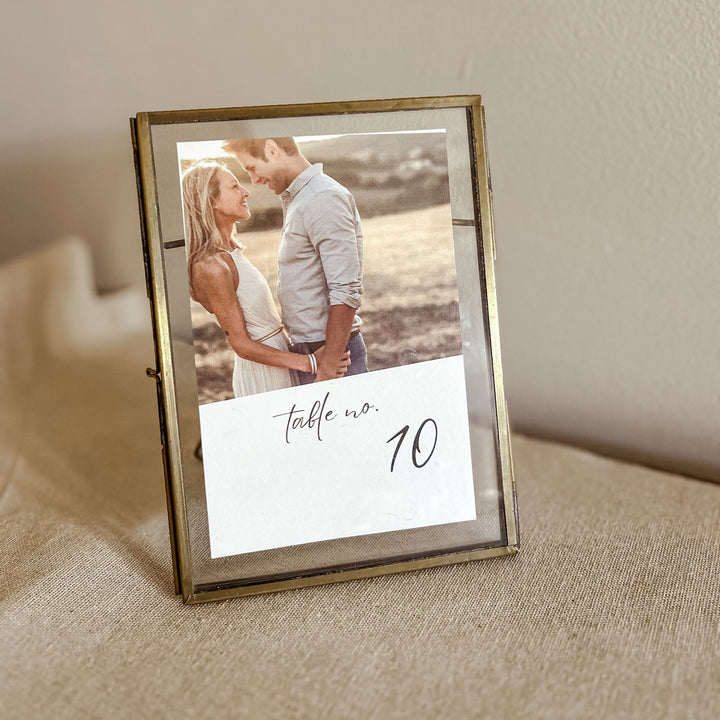 Brass Photo Frames Table Numbers (Free Standing) Wedding Stationery table numbers - The Wedding of My Dreams