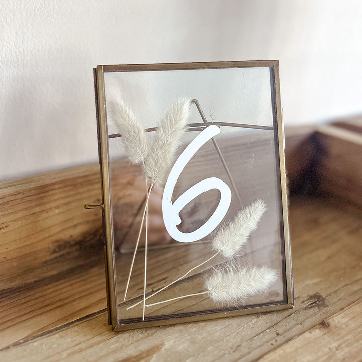 Brass Photo Frames Table Numbers (Free Standing) Wedding Stationery table numbers - The Wedding of My Dreams