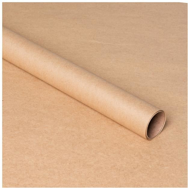 Plain Brown Wrapping Paper Roll - 8m Roll - BurrowandNest
