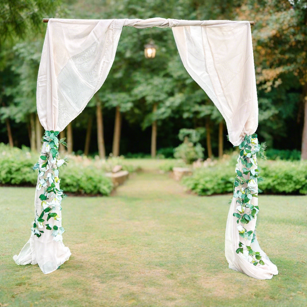 Ivory Wedding Draping Fabric 6m x 2.5m - Wedding Ceremony Backdrop