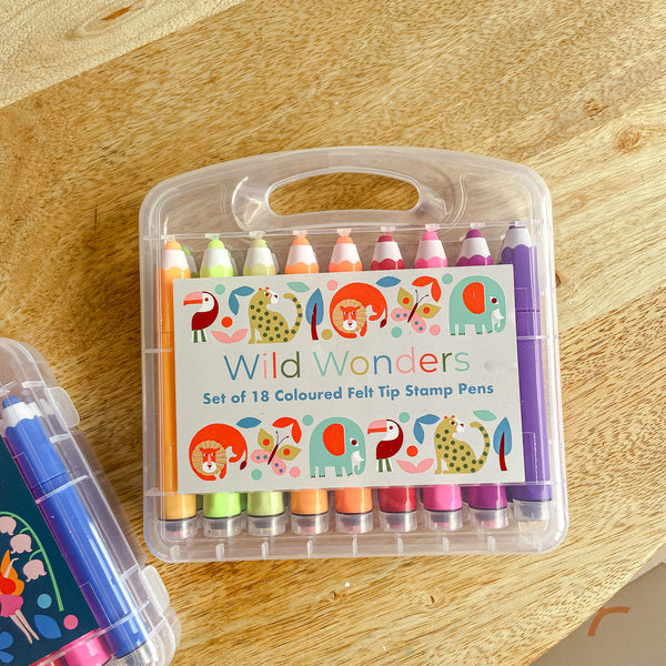 Felt Tip Stamps - Wild Animals kids - The Wedding of My Dreams