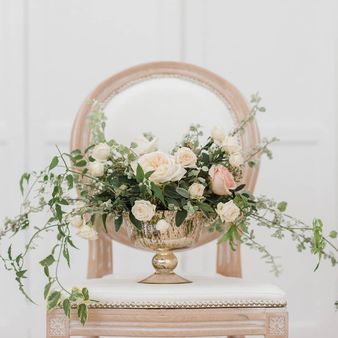 Antique Gold Footed Bowl - The Wedding of My Dreams
