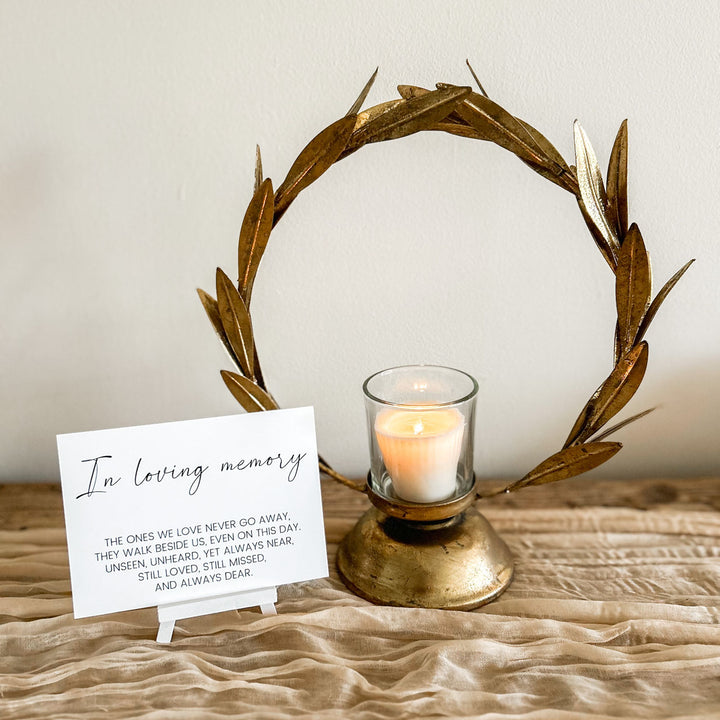 In Loving Memory - A6 Wedding Print wedding sign - The Wedding of My Dreams