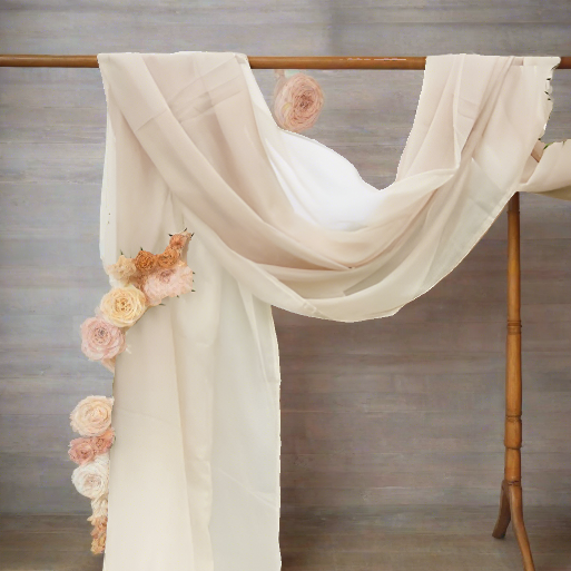 Champagne Wedding Draping Fabric 6m x 2.5m - Wedding Ceremony Backdrop or Table Runner backdrop - The Wedding of My Dreams