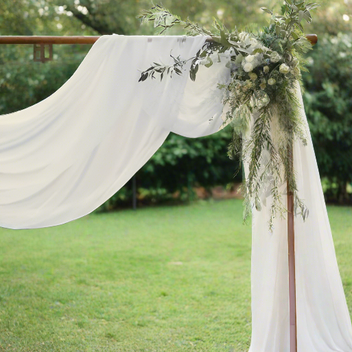 Ivory Wedding Draping Fabric 6m x 2.5m - Wedding Ceremony Backdrop backdrop - The Wedding of My Dreams