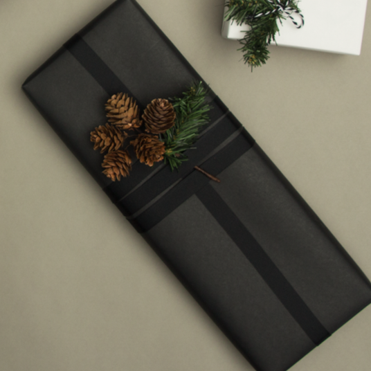 Plain Matte Black Wrapping Paper Roll - 10m Roll Christmas - The Wedding of My Dreams