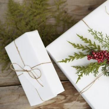 Plain White Wrapping Paper 10m Roll (Matt) - Gift Wrap Christmas- Burrow and Nest Interiors -  Home Decor Gift Shop