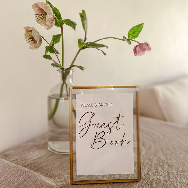 Guest Book Wedding Sign - A6 Wedding Print
