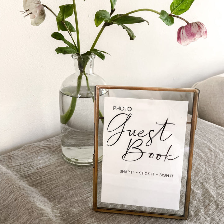 Photo Guest Book Wedding Sign - A6 Wedding Print wedding sign - The Wedding of My Dreams