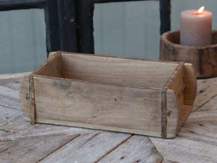 Mango Wood Box Wedding Centrepiece - Reclaimed Brick Mould - The Wedding of My Dreams