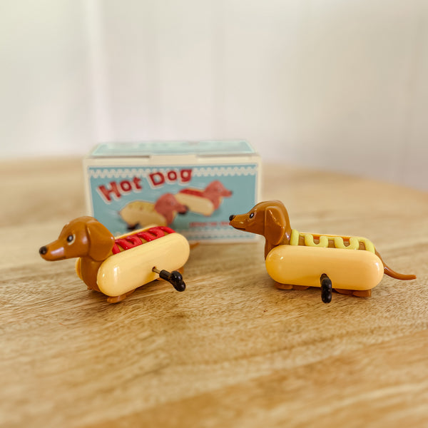 Wind Up Racing Hot Dogs, Set of 2 - Kids Stocking Filler Gift