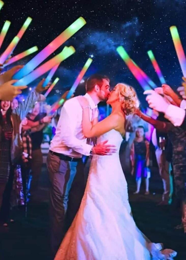Multi-Coloured Wedding Glow Sticks – Pack of 30 (Large 40cm)