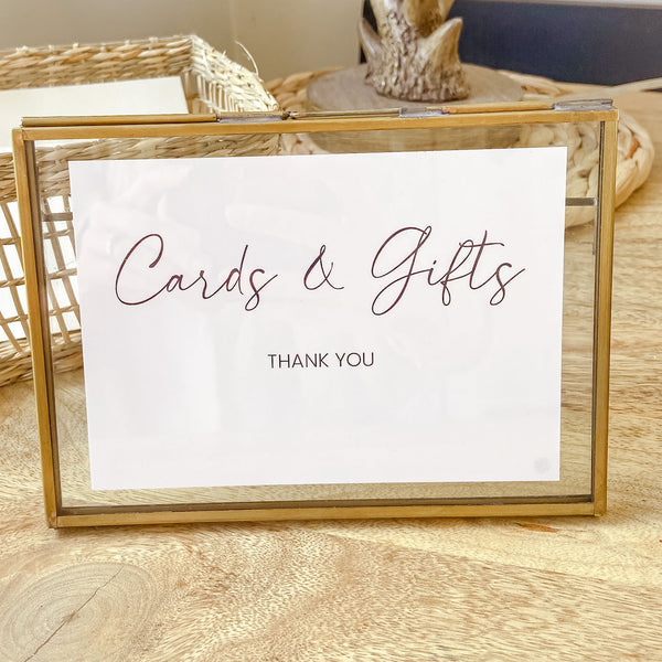 Cards & Gifts Wedding Sign - A6 Wedding Print