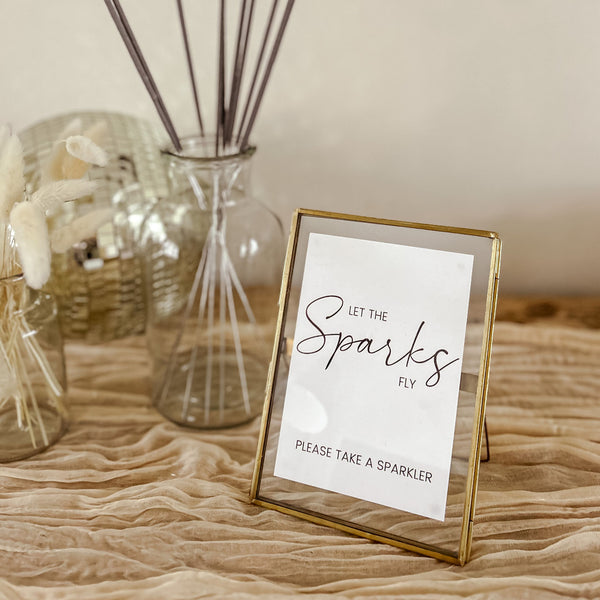 Wedding Sparkler Sign - A6 Wedding Print