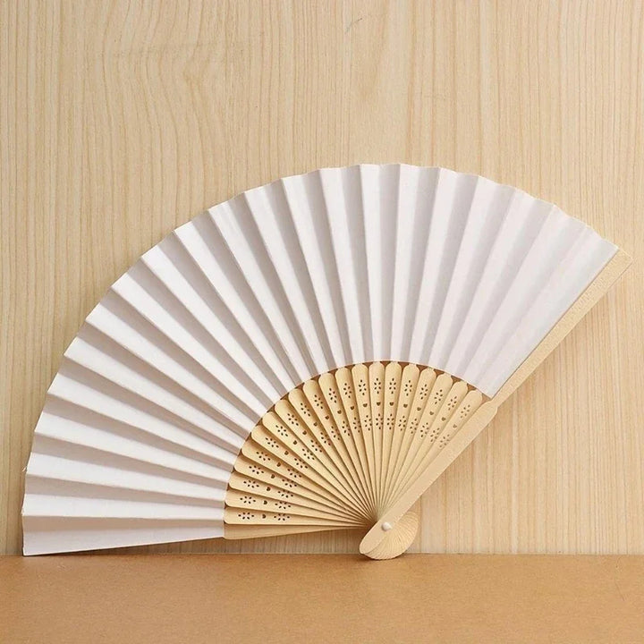 White Wedding Fans – Pack of 10 UK Wedding Decorations