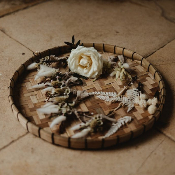 Natural Woven Tray (2 sizes) Tray - The Wedding of My Dreams