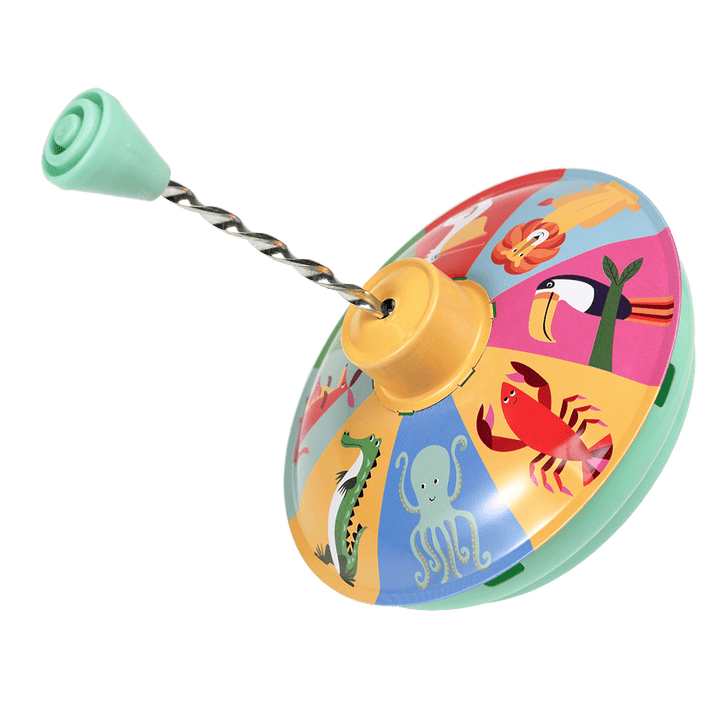 Traditional Spinning Top Toy - Animals kids - The Wedding of My Dreams