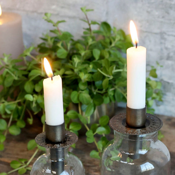 Brass Candle Holder for Bottles - Turn Any Bottle Into A Candle Holder