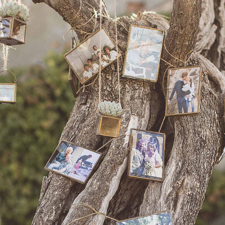 Hanging Brass Photo Frames - The Wedding of My Dreams