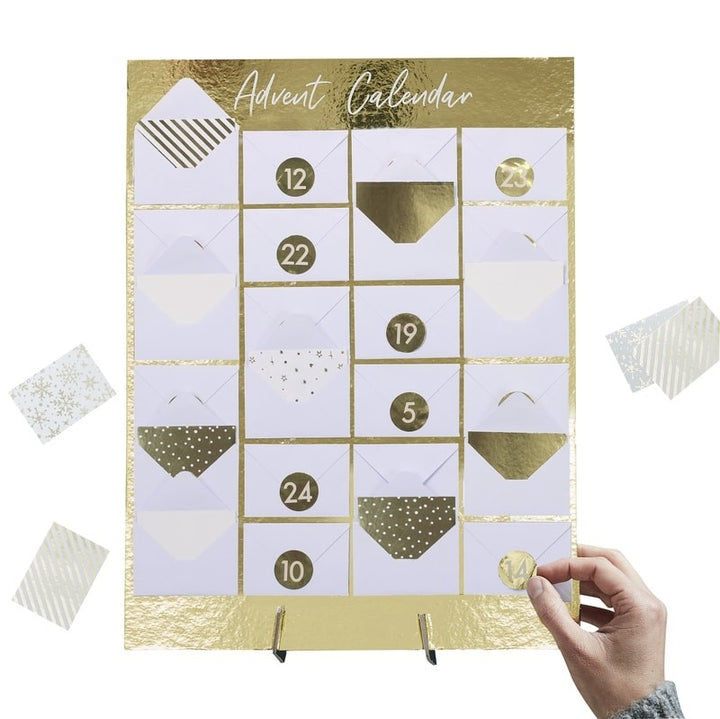 Fill Your Own Advent Calendar Envelopes - Gold - The Wedding of My Dreams