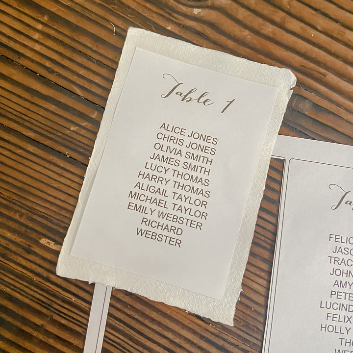 Table Plan Cards 1 - 20: Printable / Instant Download - The Wedding of My Dreams