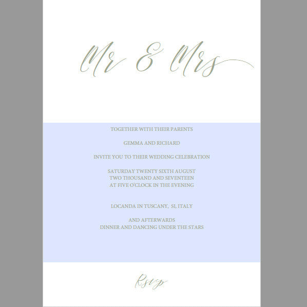 Calligraphy Wedding Stationery Suite - Digital Download / Printable - The Wedding of My Dreams