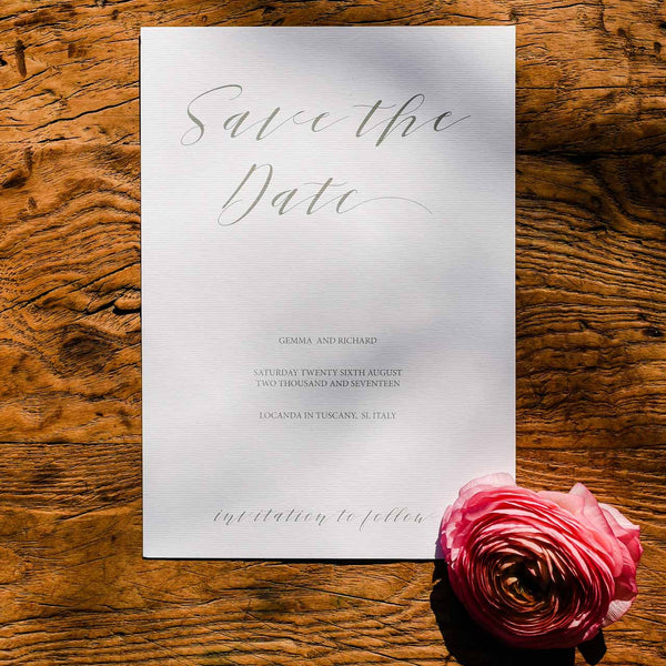Calligraphy Save The Date - Digital Download / Printable - The Wedding of My Dreams