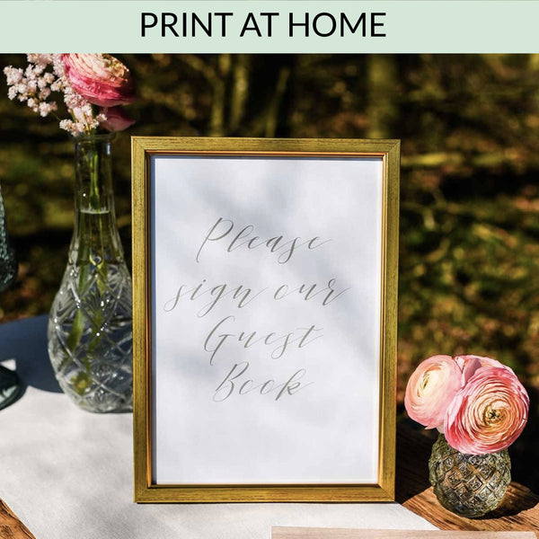 Sign Our Guest Book - Digital Download / Printable - The Wedding of My Dreams