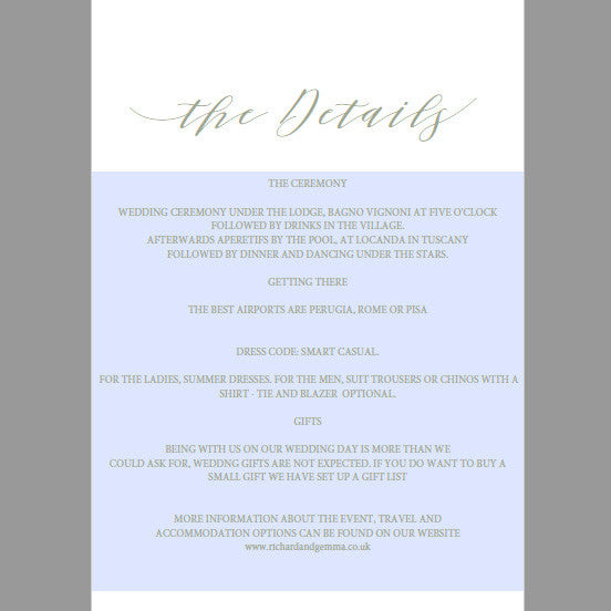 Calligraphy Wedding Stationery Suite - Digital Download / Printable - The Wedding of My Dreams